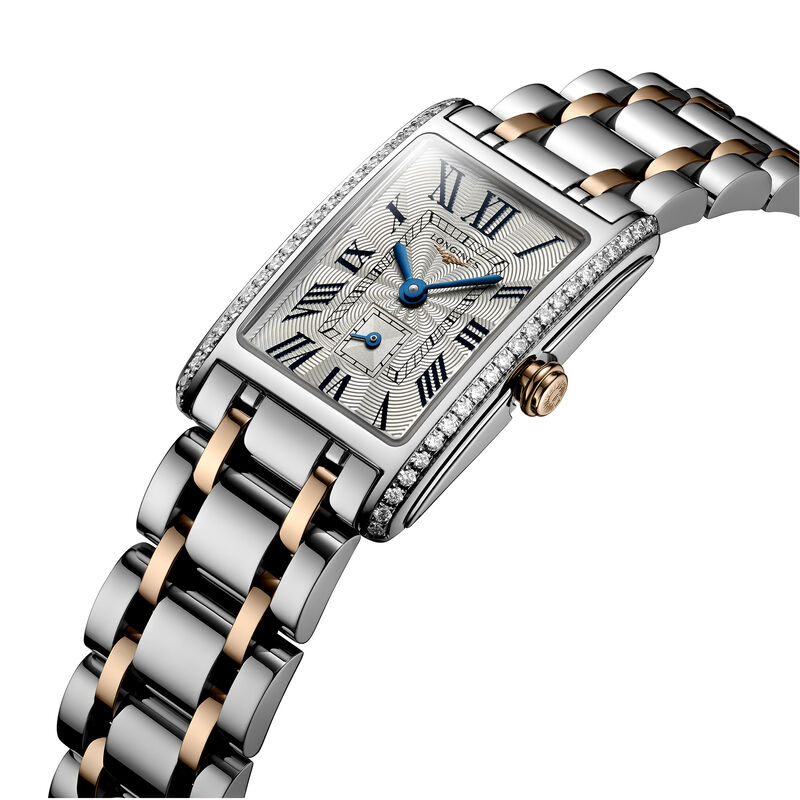 Longines Dolcevita Silver "flinqu&eacute;" Dial Watch, 20.8mm x 32mm image number 3