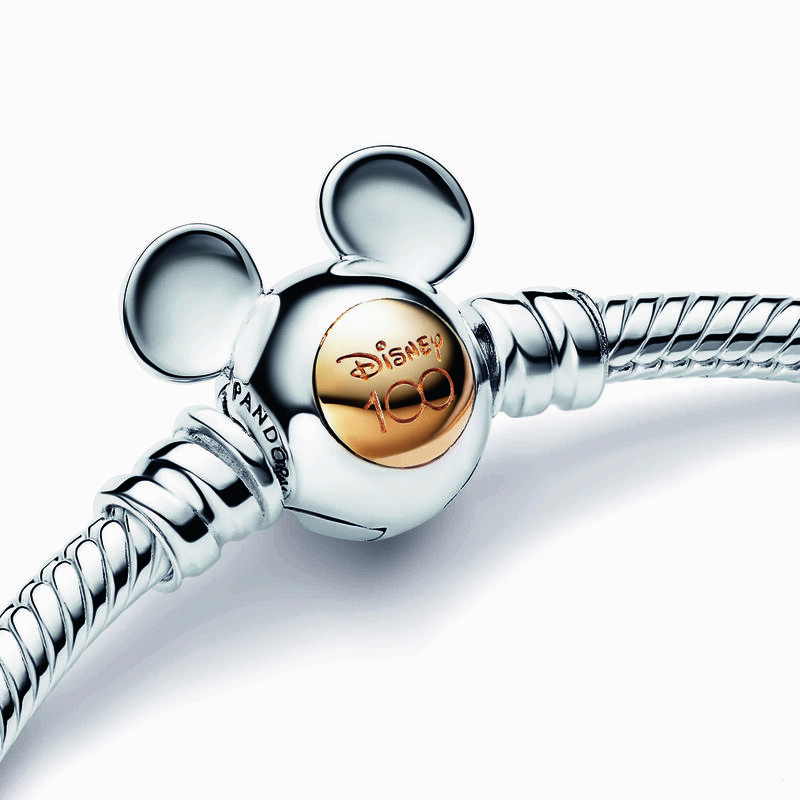 Pandora Disney 100th Anniversary Moments Snake Chain Bracelet image number 2