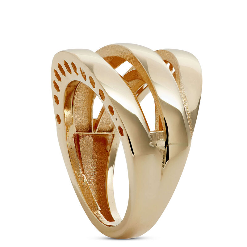 Toscano Swirl Ring, 14K Yellow Gold Sized 8 image number 1