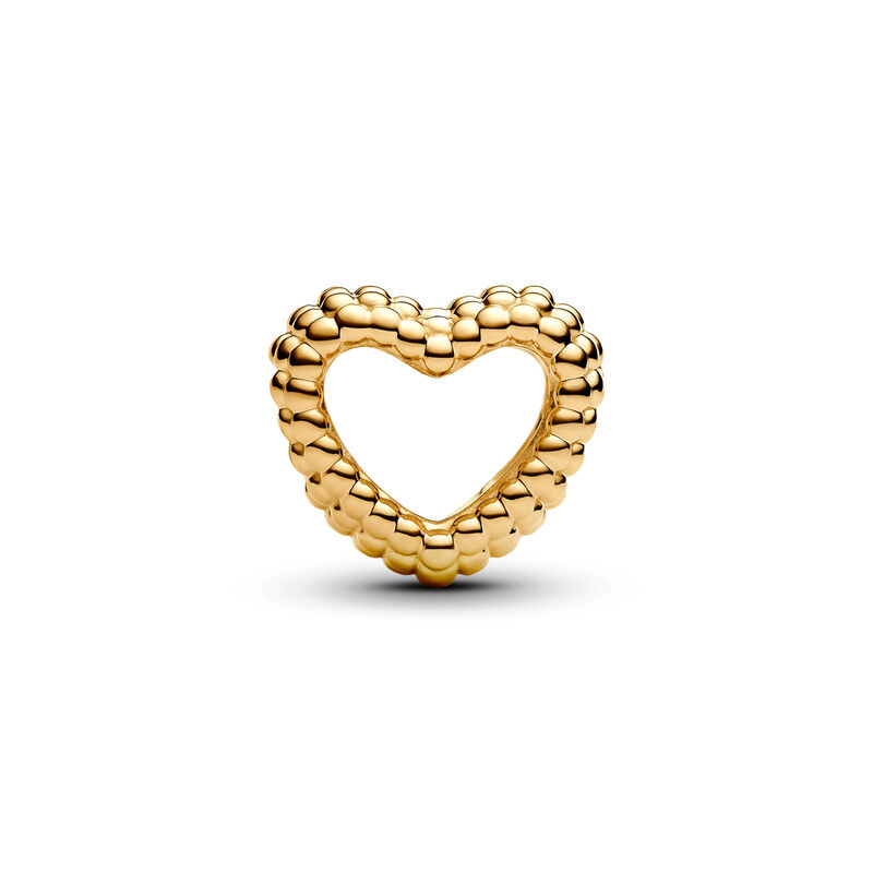 Pandora Beaded Open Heart Charm image number 1