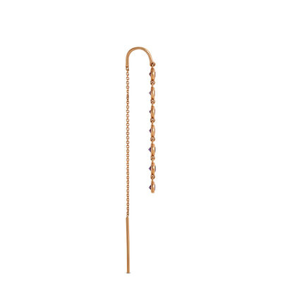 Classic Round Amethyst Threader Earrings, 14K Yellow Gold