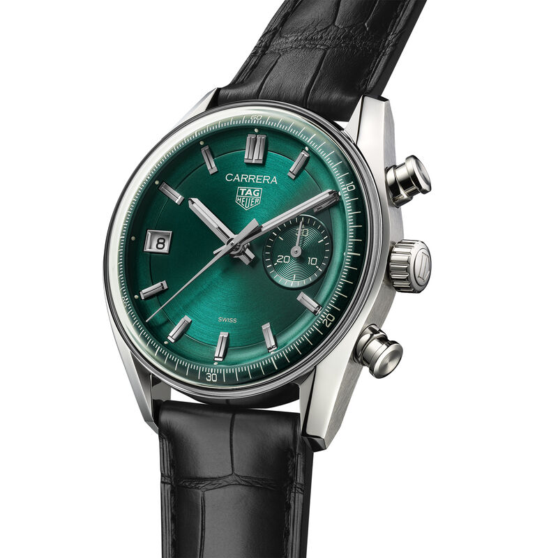 TAG Heuer Carrera Chronograph Green Dial, 39mm image number 1
