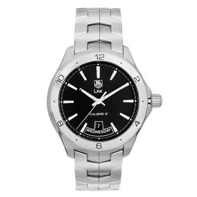 Pre-Owned TAG Heuer Link Black Dial Watch, 40mm