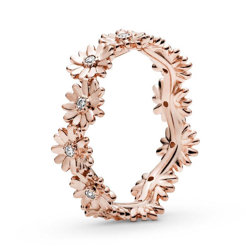 Pandora Sparkling CZ Daisy Flower Crown Ring image number 0