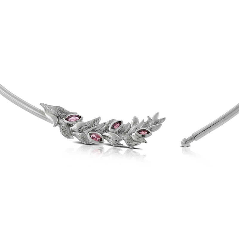 Lisa Bridge Rhodolite Garnet Collar Necklace image number 1