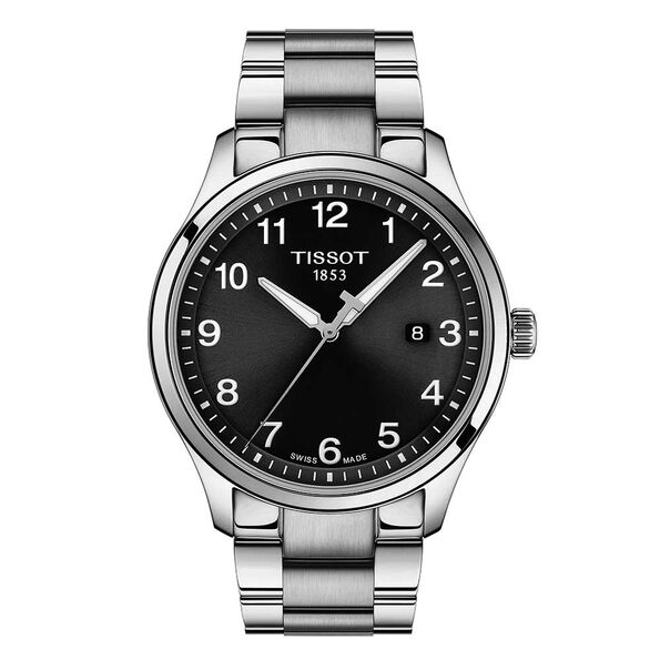 Tissot Gent XL Classic Black Dial Steel Watch, 42mm