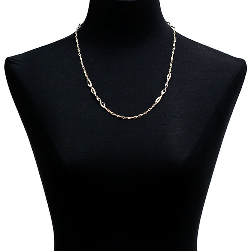 Toscano Double Curb Necklace 18K, 24" image number 1
