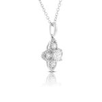 Ben Bridge Signature Diamond Flower Necklace 18K