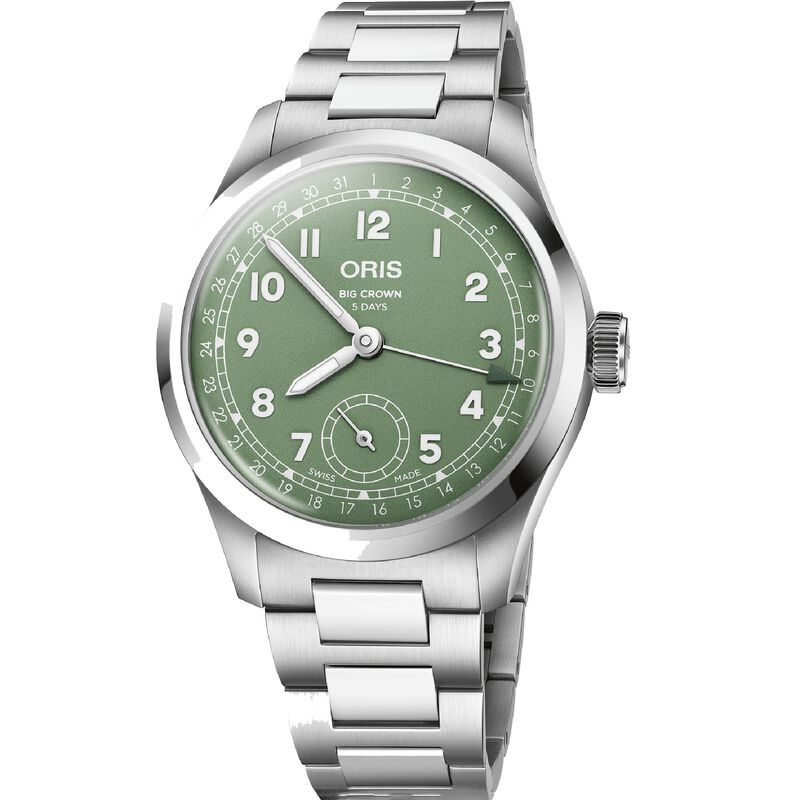 Oris Big Crown Pointer Date Calibre 403 Green Dial Watch, 40mm image number 0