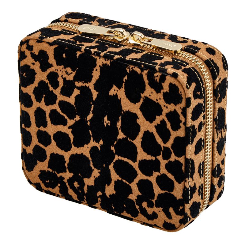 WOLF Savanna Leopard Print Jewelry Zip Case image number 2