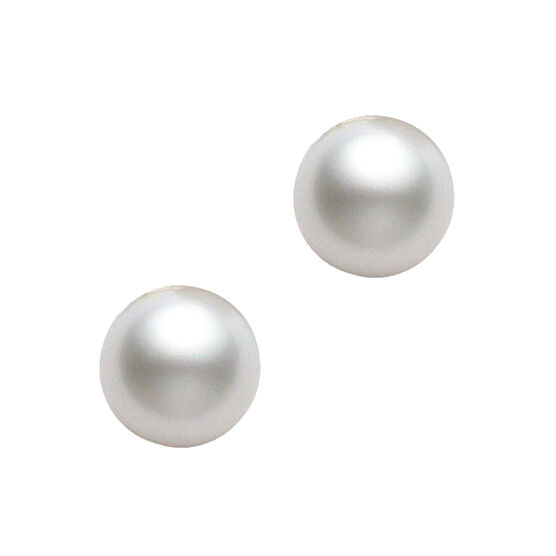 Mikimoto Akoya Cultured Pearl Earrings 7.5mm, A+, 18K