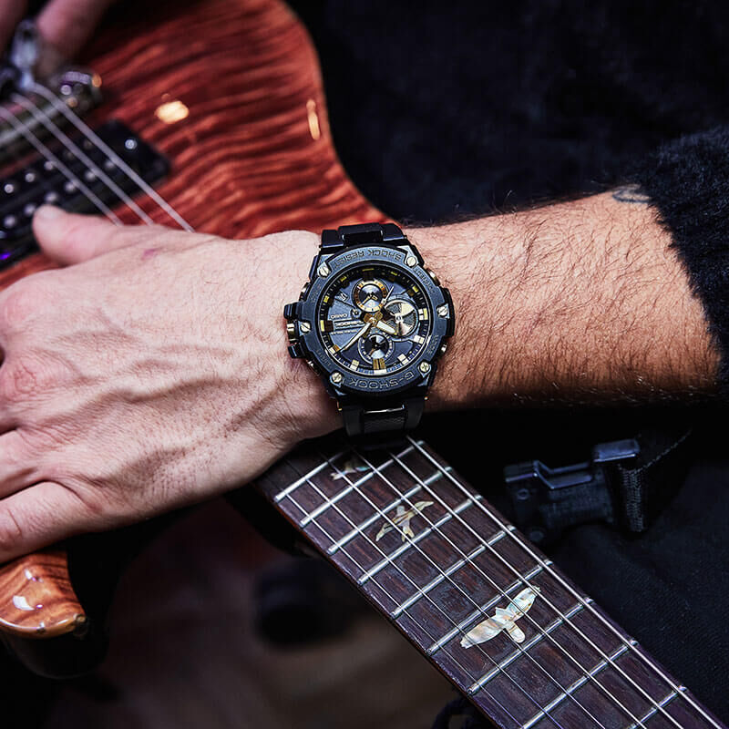 G-Shock G-Steel Black & Gold IP Connected Solar Watch, 58.1mm image number 3