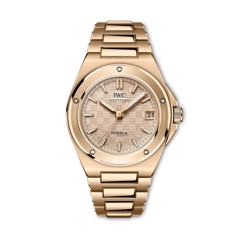 IWC Ingenieur Automatic 35 Rose Gold Dial Watch, 35mm image number 0