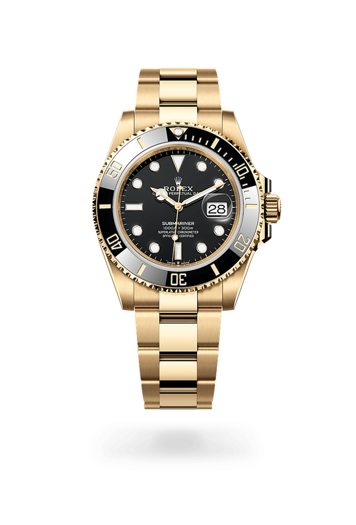 rolex submariner in 18 ct yellow gold, m126618ln-0002 - ben bridge