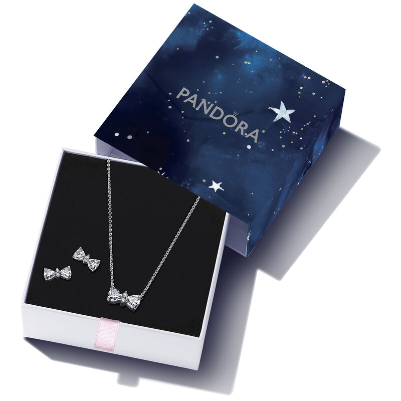 Pandora Sparkling Bow Jewelry Gift Set image number 1