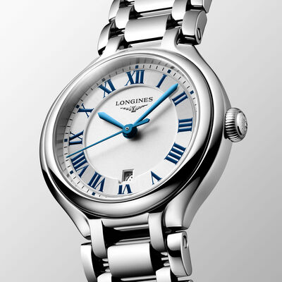Longines Primaluna Silver Dial Watch, 30mm