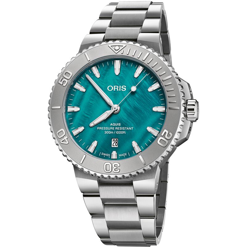 Oris Aquis New York Harbor Limited Edition II Aqua Green Dial Watch, 43.5mm image number 0