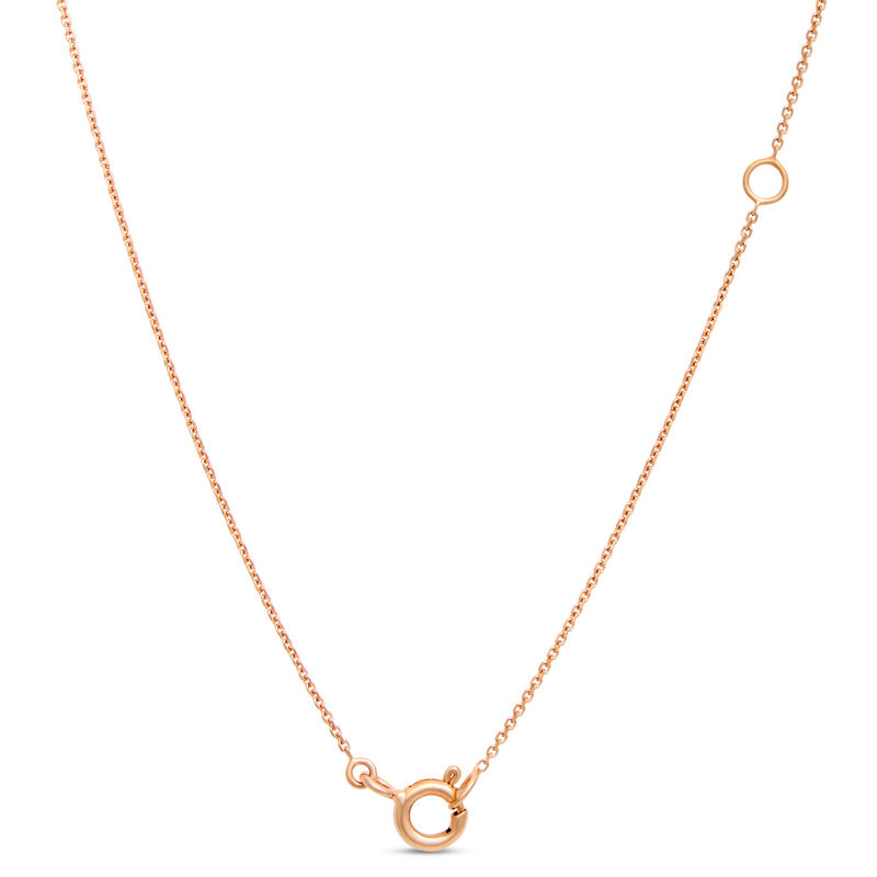 Classic Tiny Heart Pendant Necklace, 14K Rose Gold image number 3