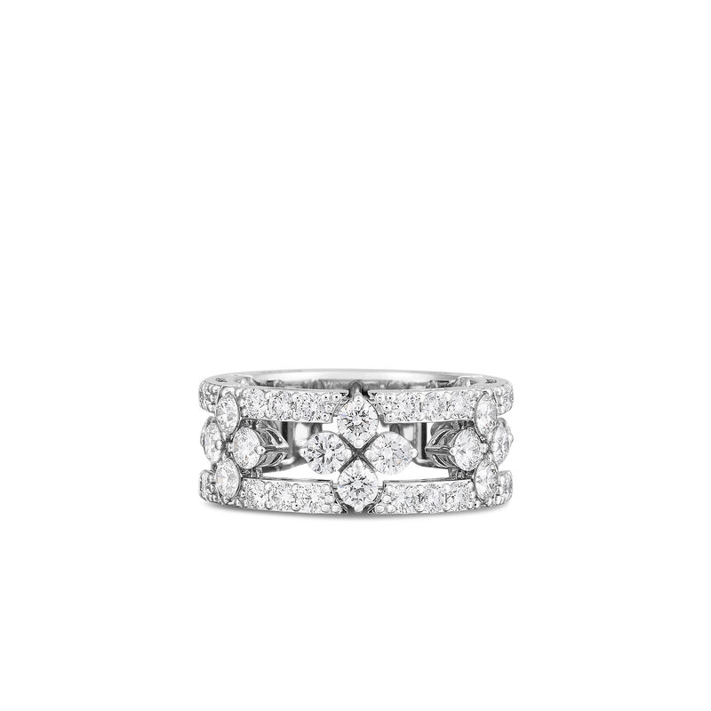Roberto Coin 18K White Gold Love In Verona Diamond Open Frame Pave Ring image number 0