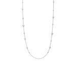 Mikimoto Akoya Cultured Pearl & Diamond Station Necklace 18K, 31"