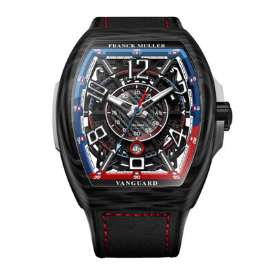 Franck Muller Vanguard Racing Bill Auberlen Edition Black Dial Watch, 44mm x 53.7mm