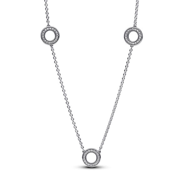 Pandora Pav� Circles Chain Necklace