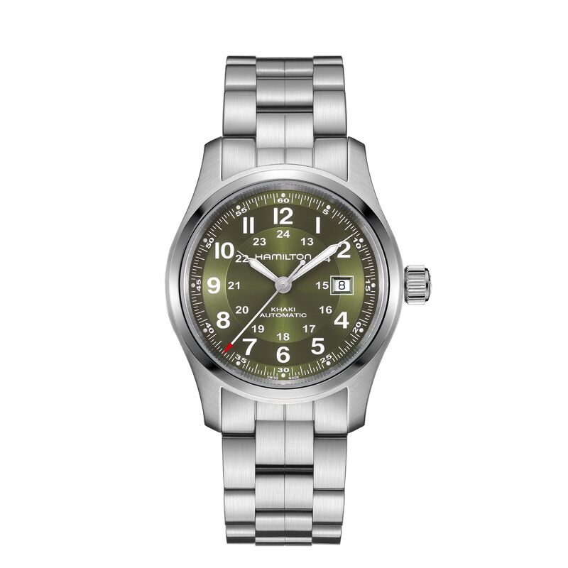 Hamilton Khaki Field Auto Green Dial Watch, 42mm image number 0