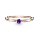 Pandora Purple Solitaire CZ Ring