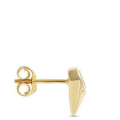 Teardrop Diamond Studs, ⅓ Total Carat Weight, 14K Yellow Gold