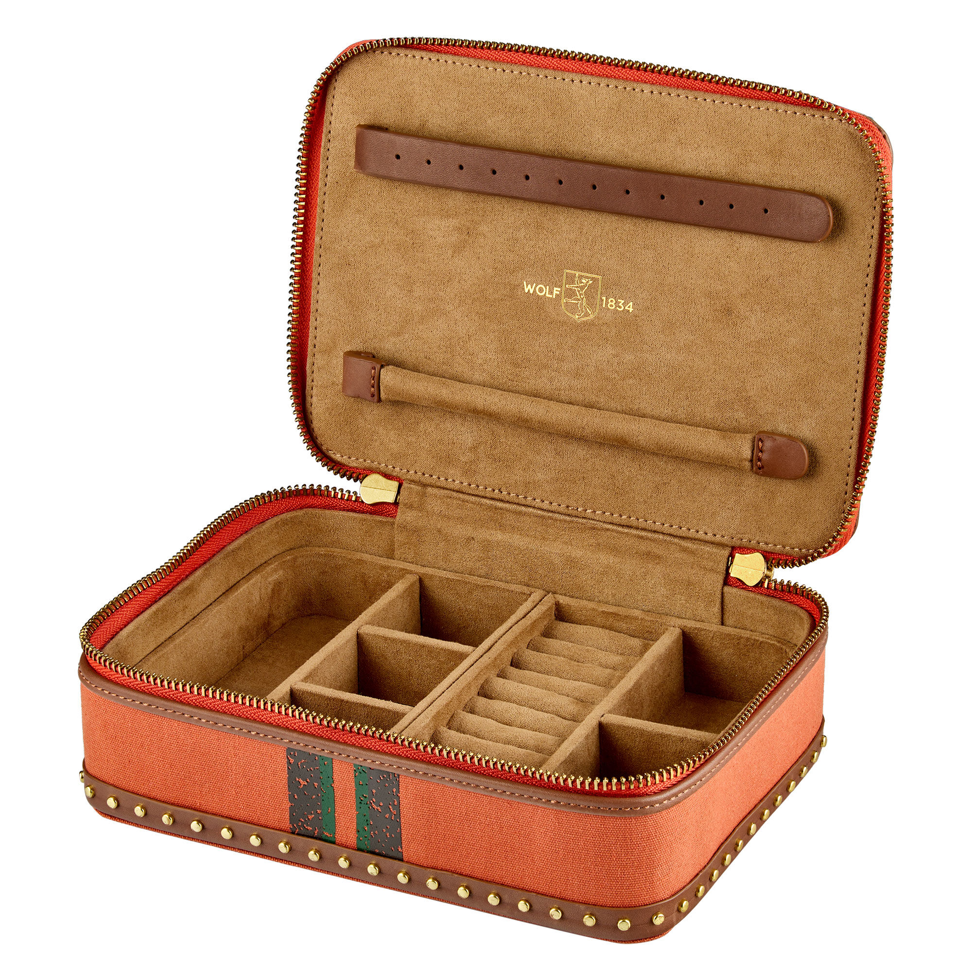 WOLF Ida Travel Zip Jewelry Case