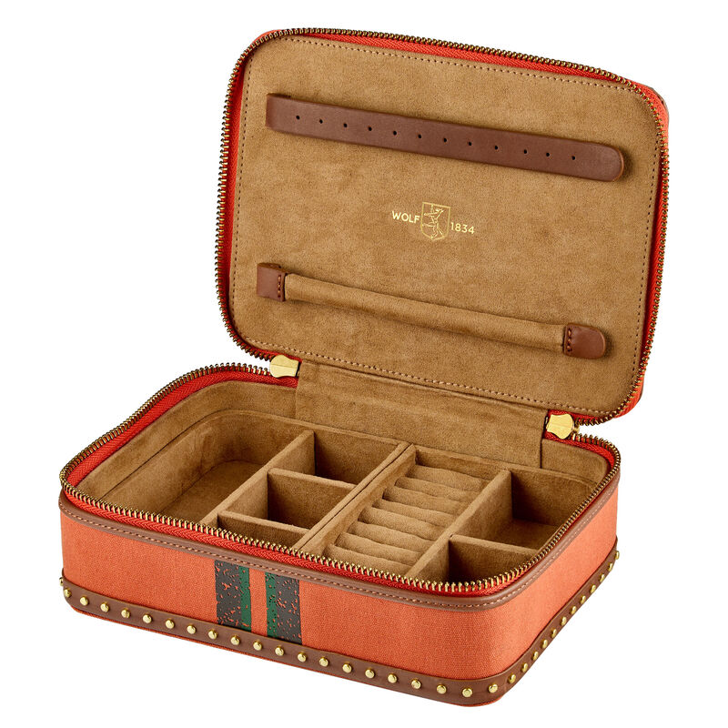 WOLF Ida Travel Zip Jewelry Case image number 0