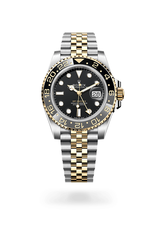 rolex gmt-master ii in yellow rolesor - combination of oystersteel and yellow gold, m126713grnr-0001 - ben bridge