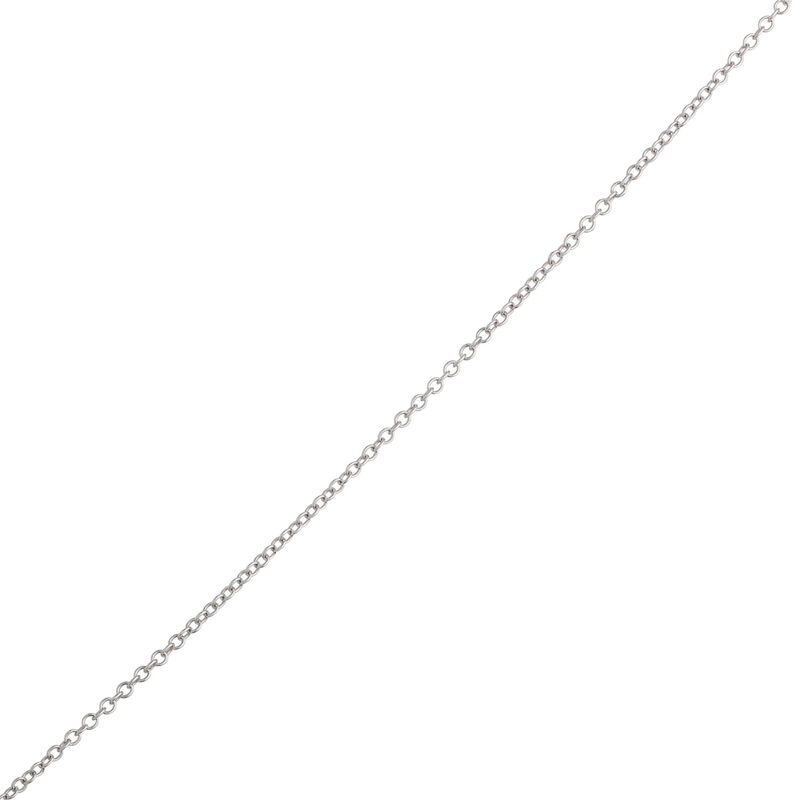 Classic Fan Diamond Pendant Necklace, ⅔ Carat Total Weight, 14K White Gold image number 3