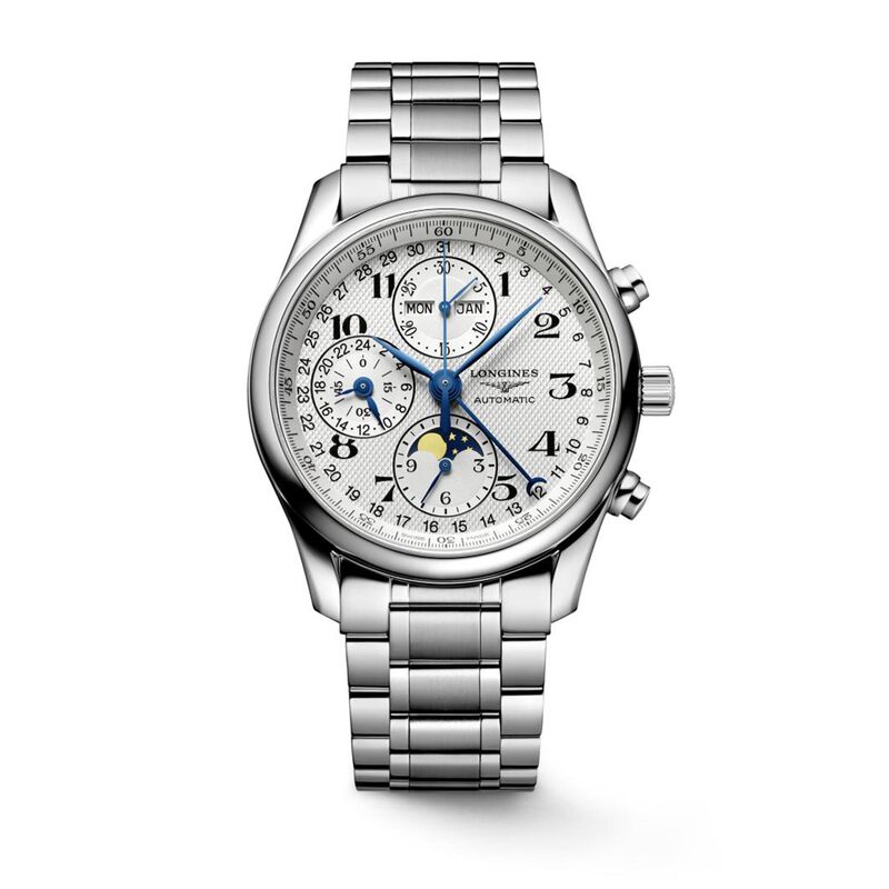Longines Master Collection Chrono Moonphase Silver Dial Watch, 40mm image number 0