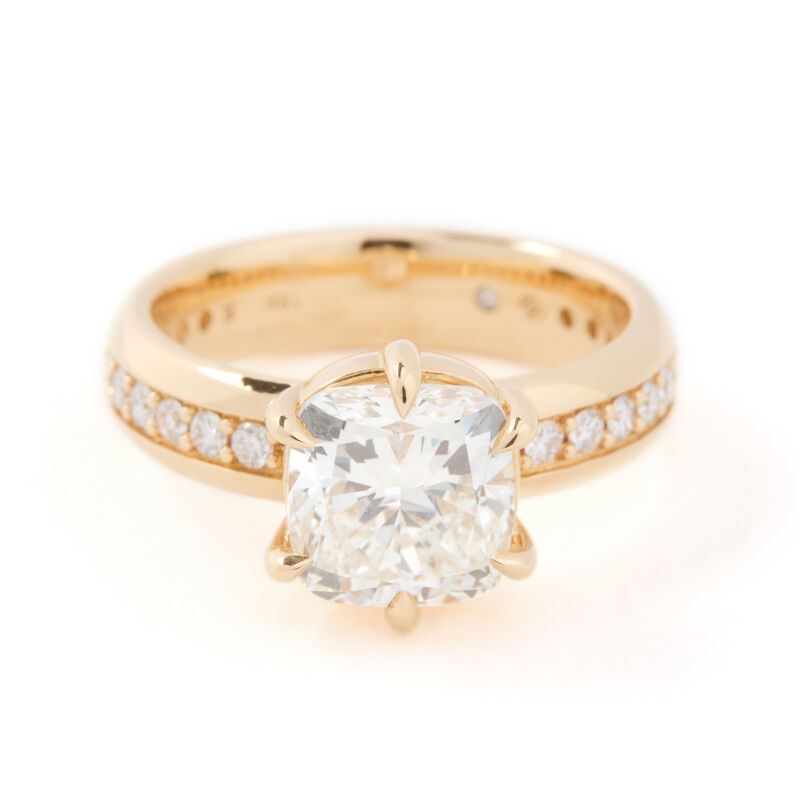 Bella Ponte Round Diamond Engagement Ring, 18k Yellow Gold image number 0