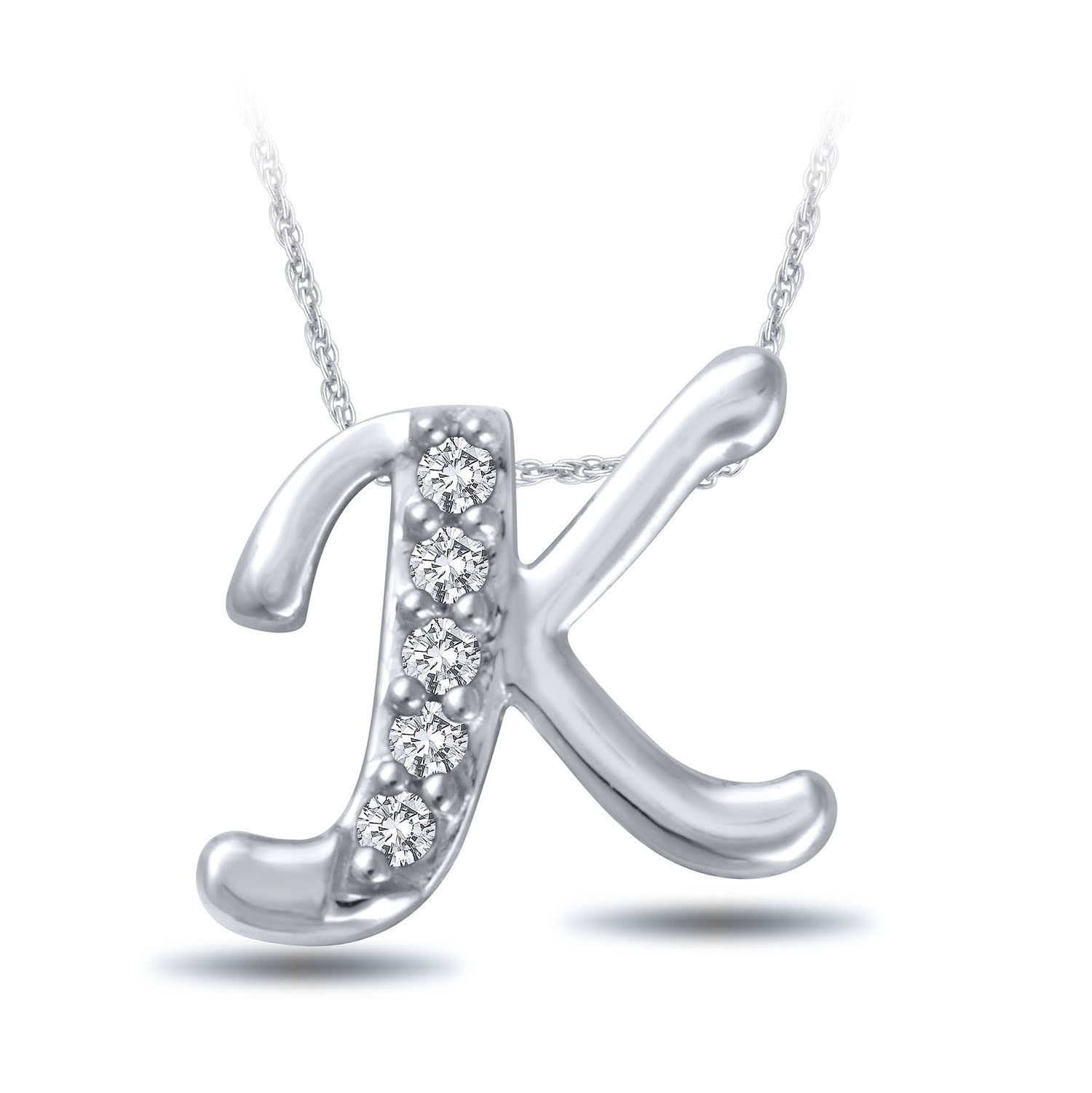 Preloved Tiffany & Co. Elsa Peretti Alphabet Letter K 3 Diamond Necklace