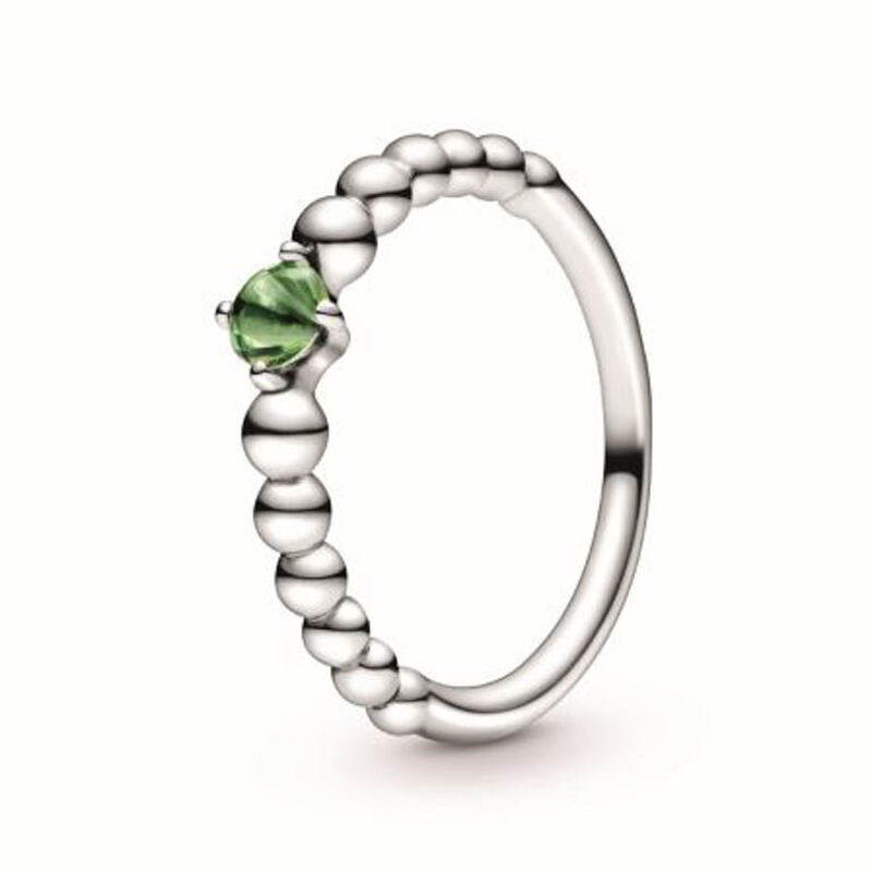 Pandora Purely Pandora Spring Green Topaz Beaded Ring image number 0