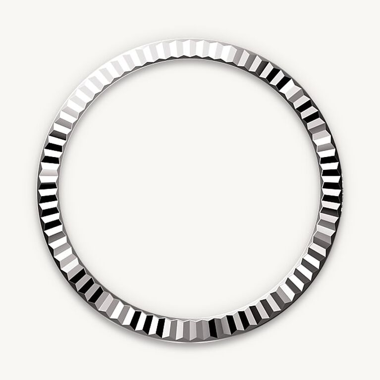 rolex datejust in white rolesor - combination of oystersteel and white gold, m278274-0018 - fluted bezel - ben bridge