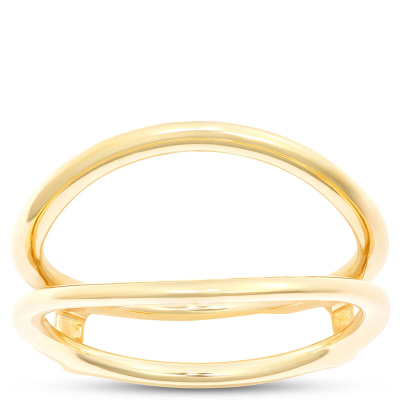 Two Half Moon Open Center Ring, ⅔ Total Carat Weight, 14K Yellow Gold image number 2
