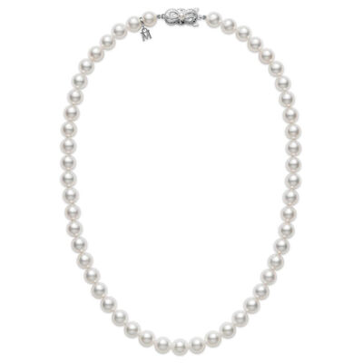 Mikimoto A Akoya Cultured Pearl Strand Necklace 18K, 18"