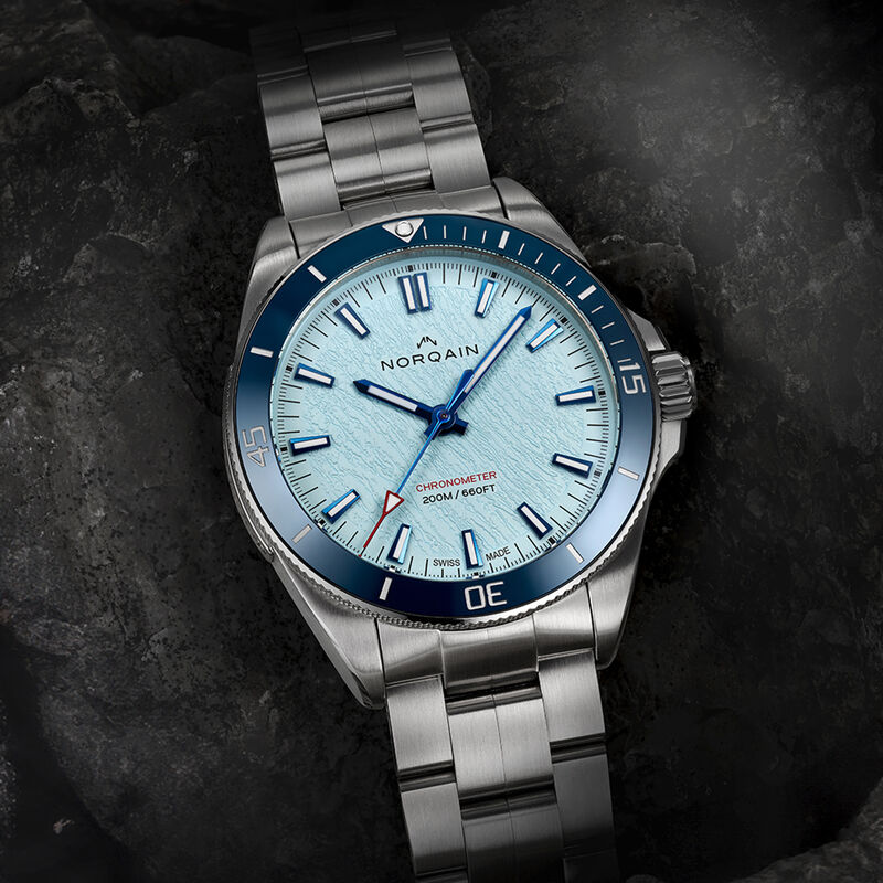 NORQAIN Neverest Glacier Blue Dial Watch, 40mm image number 2