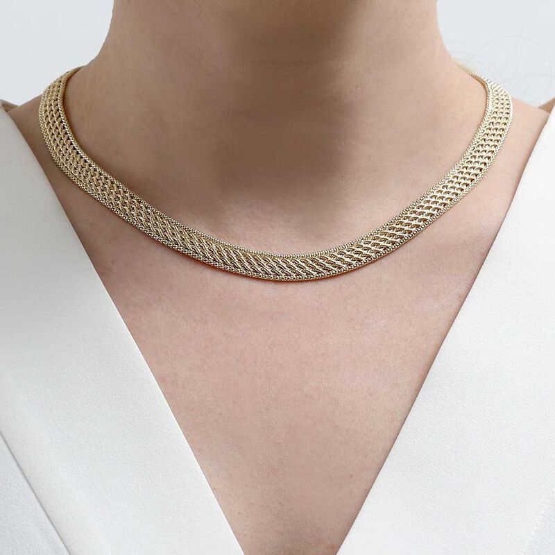 Toscano Triple Row Rope Necklace 14K image number 2