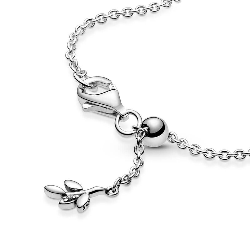 Pandora Heart Family Tree CZ Chain Bracelet image number 1