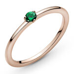 Pandora Green Solitaire CZ Ring