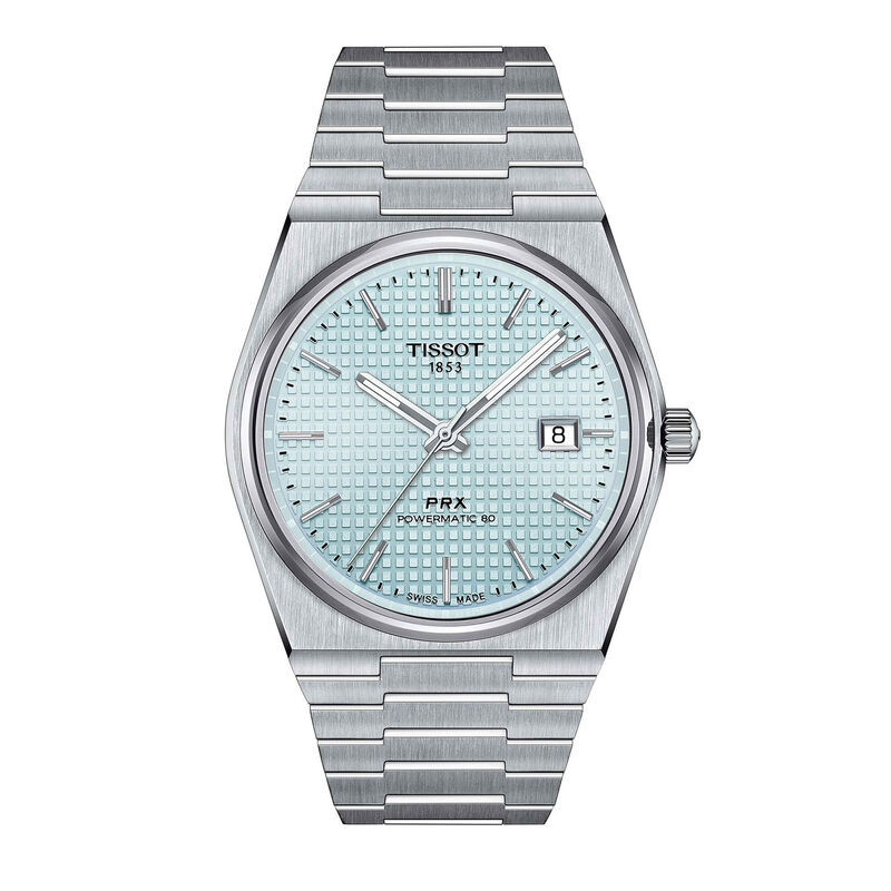 Tissot PRX Powermatic 80 Ice Blue Dial Stainless, 40mm image number 0