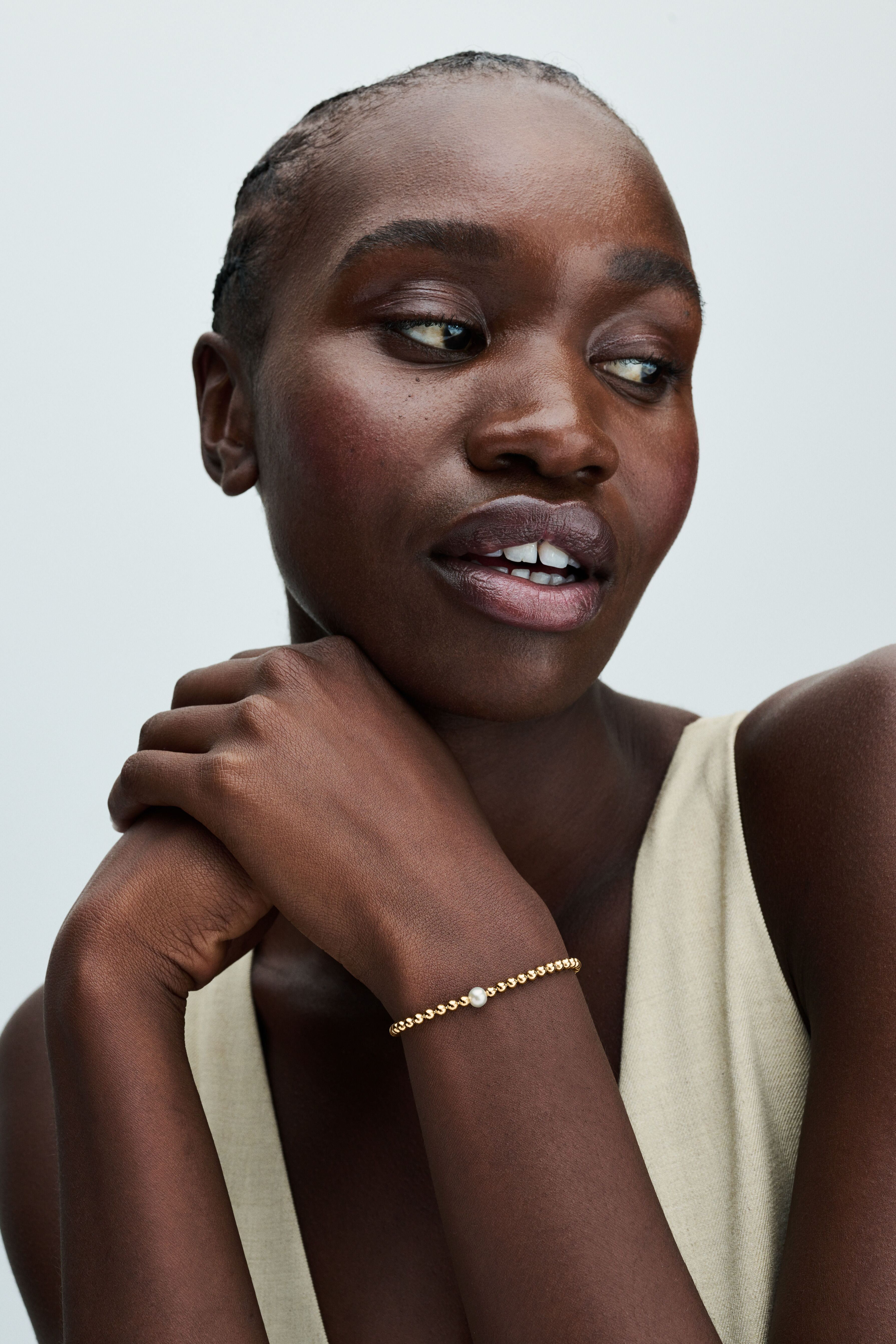 Pandora Treated Freshwater Cultured Pearl & Beads Bracelet