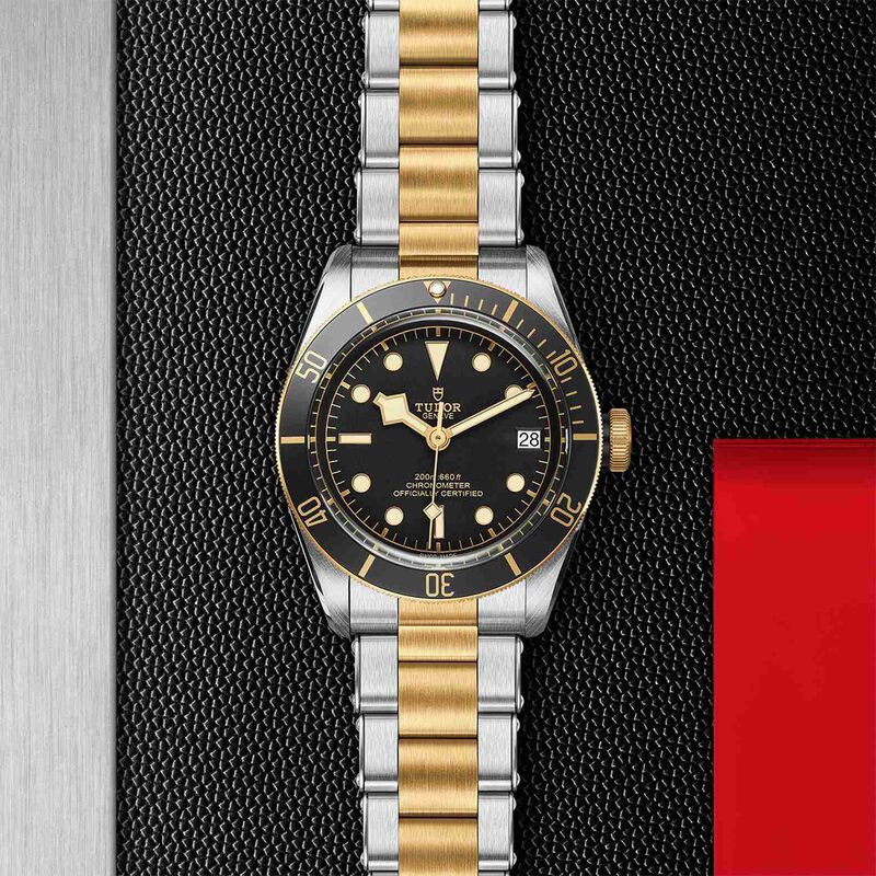 TUDOR Black Bay S&G Watch Steel Case Black Dial Steel And Gold Bracelet, 41mm image number 3