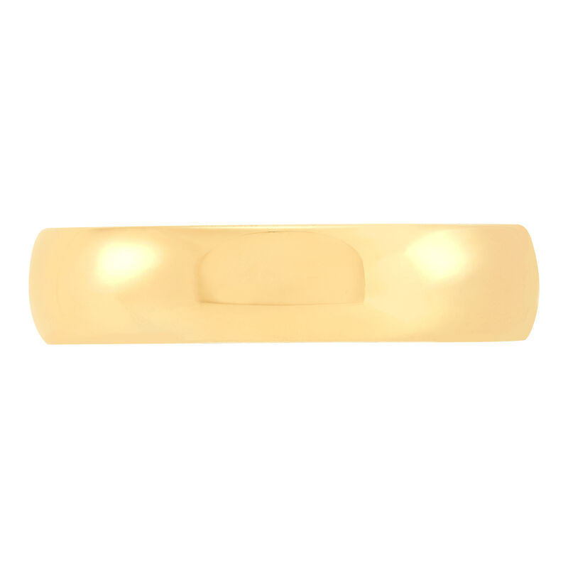Yellow Gold Polished Rounded 5mm Band 18K image number 2