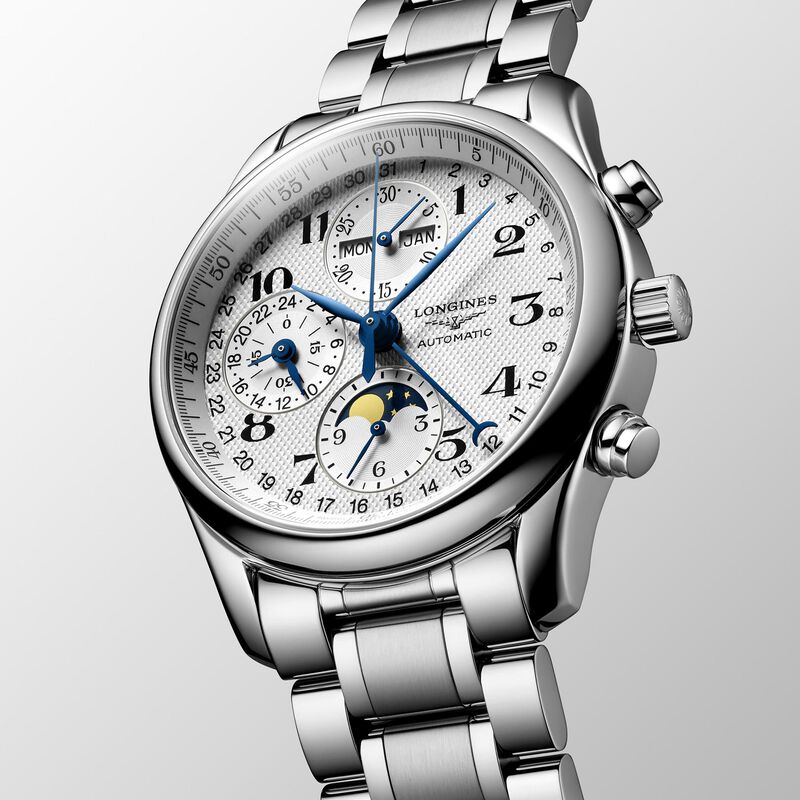 Longines Master Collection Chrono Moonphase Silver Dial Watch, 40mm image number 1