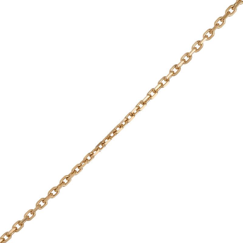 Flower Shaped Bezel Set Diamond Necklace, 14K Yellow Gold image number 2